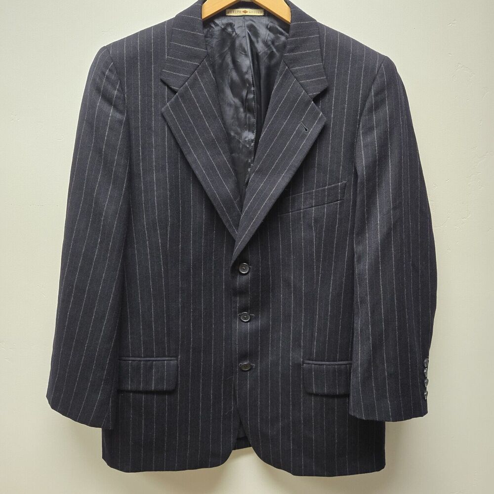 Vintage Joseph Abboud Mens Blazer Jacket Sport Coat Size 40R Wool Striped Union